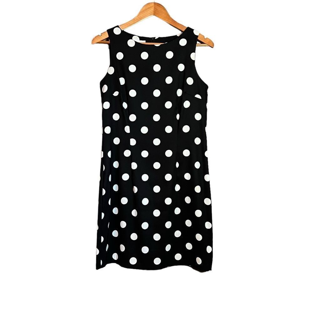Alyx limited black & white polka dot shift dress. Size 10